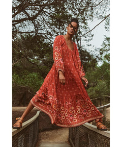 Joni Midi Robe Campfire - miamidrugpossession