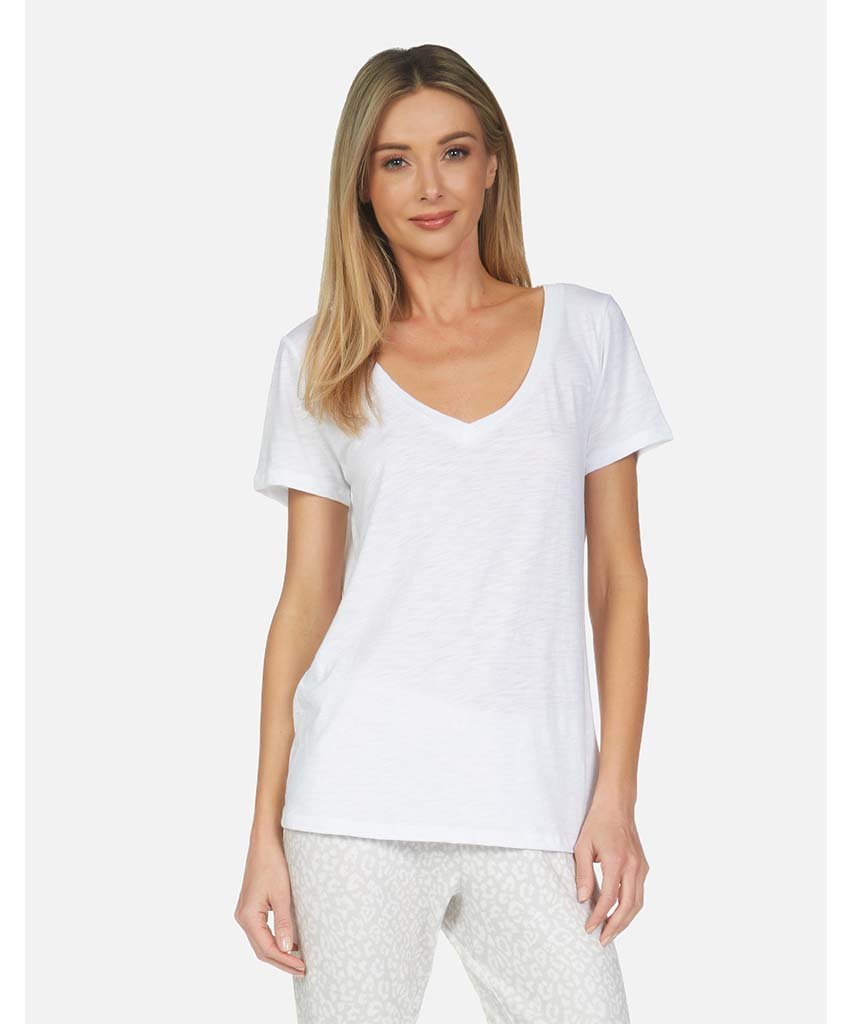 Jose V - Neck White - miamidrugpossession