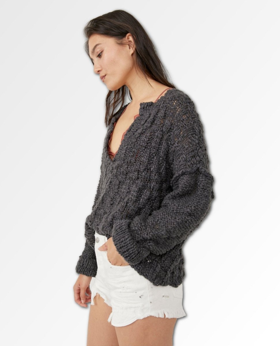 Josephine Pullover Sweater Charcoal - clearpathherbicide