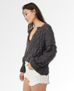 Josephine Pullover Sweater Charcoal - miamidrugpossession