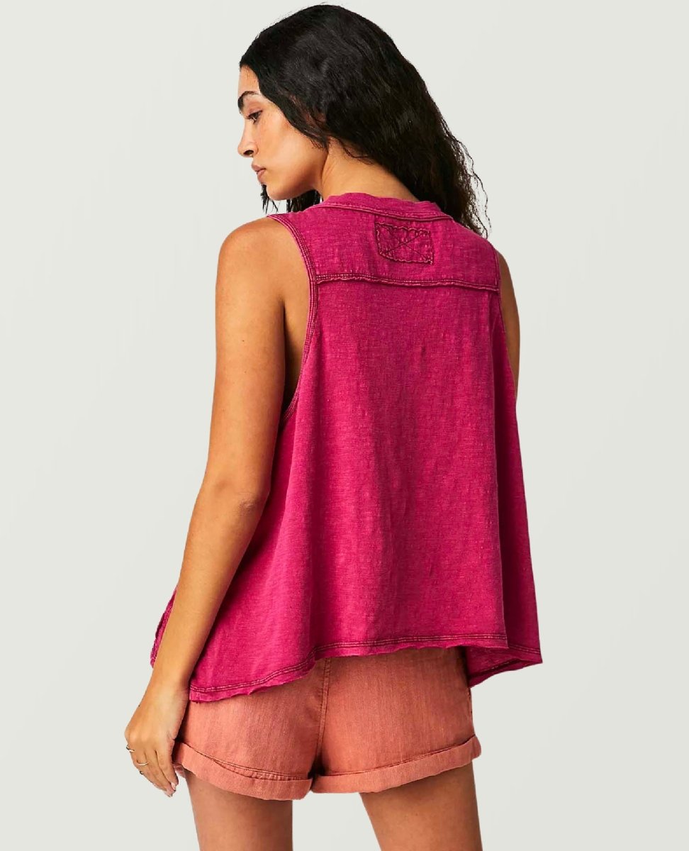 Josie Henley Tank Dark Rhubarb - miamidrugpossession