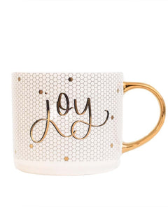 Joy Tile Coffee Mug - PINK ARROWS