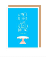 Julia Child Quote Birthday Card - miamidrugpossession