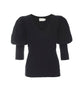 Julia Tee With Elongated Cuff Black - clearpathherbicide