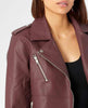 Julia Vegan Zip Jacket Cordovan - clearpathherbicide