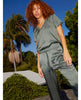 June Sateen V - Neck Willow - miamidrugpossession