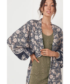 Juniper Duster Kimono Charcoal - clearpathherbicide