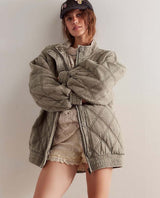 Juno Quilted Jacket Laurel Oak - miamidrugpossession