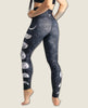 Just a Dark Moon Phase Printed Yoga Legging - clearpathherbicide