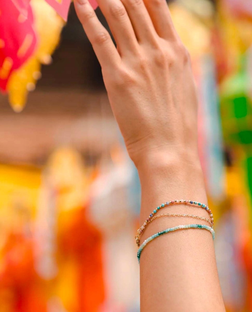 Just Breathe Goddess Bracelet - PINK ARROWS