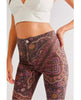 Just Float On Printed Flare Jeans Chocolate Combo - clearpathherbicide