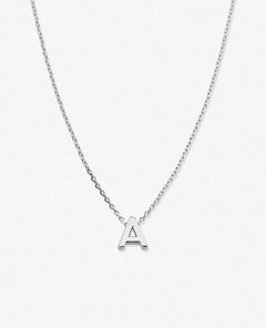 Just for You Initial Necklace Silver - clearpathherbicide