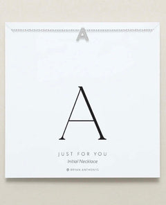 Just for You Initial Necklace Silver - clearpathherbicide