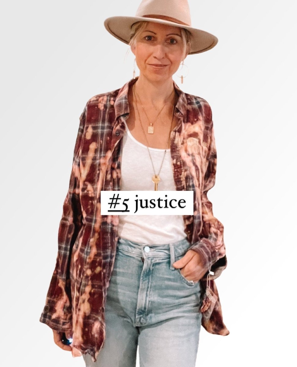 Justice Outlaw Flannel - One Size - miamidrugpossession