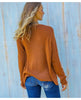 Kaya Distressed Crew Sweater Ginger Root - clearpathherbicide