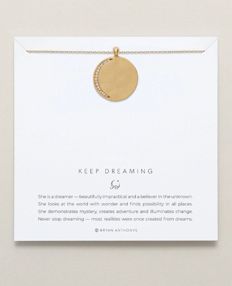 Keep Dreaming Necklace 14k Gold - PINK ARROWS