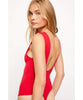 Keep it Sleek Bodysuit Red - miamidrugpossession