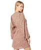 Kennedy Wrap Dress Blush Animal - PINK ARROWS