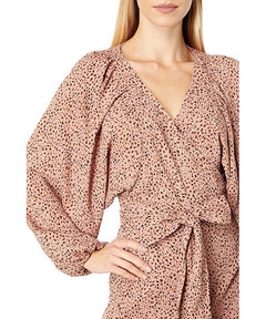 Kennedy Wrap Dress Blush Animal - clearpathherbicide