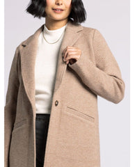 Kenzie Perfect Taupe Coat - PINK ARROWS