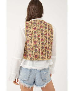 Kenzie Quilted Vest Sand Combo - miamidrugpossession