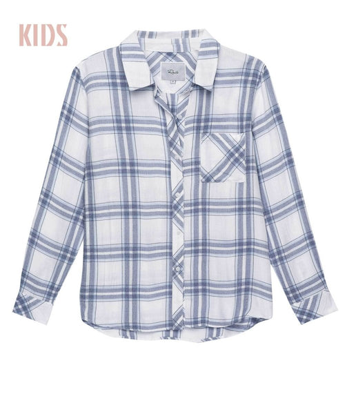 kids hudson white/melange/sky - PINK ARROWS