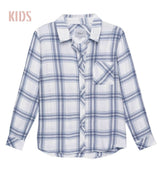 kids hudson white/melange/sky - PINK ARROWS