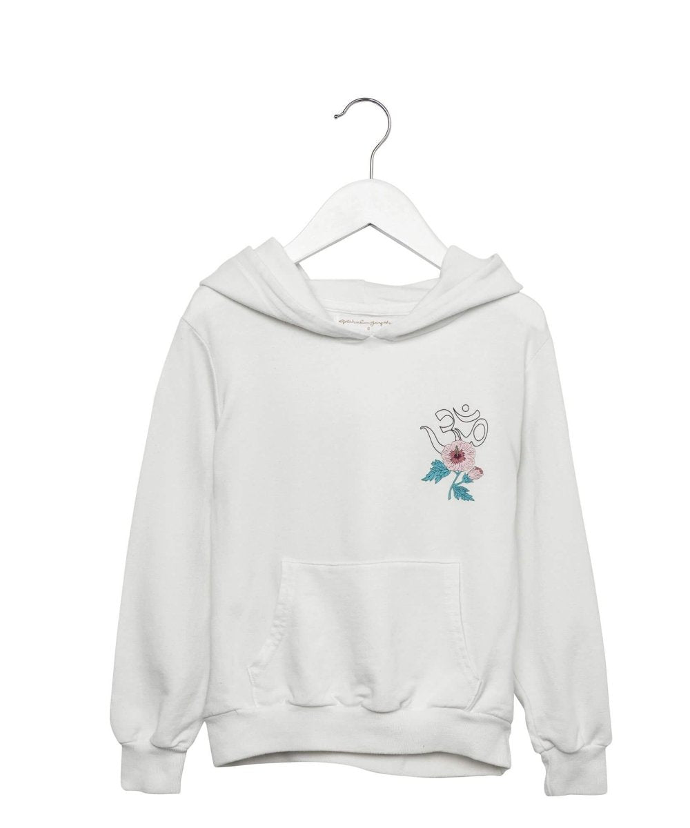 kids namaste hibiscus sweatshirt - PINK ARROWS