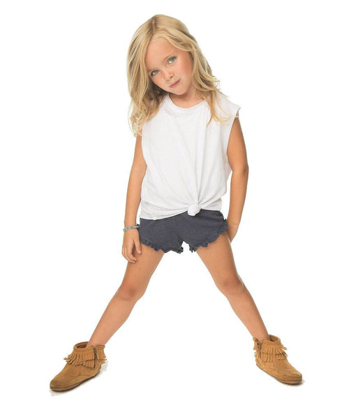 kids ruffle knit shorts - miamidrugpossession