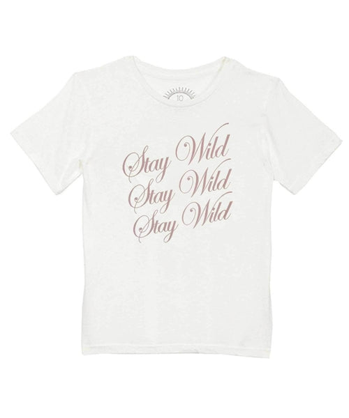 kids stay wild tee - PINK ARROWS