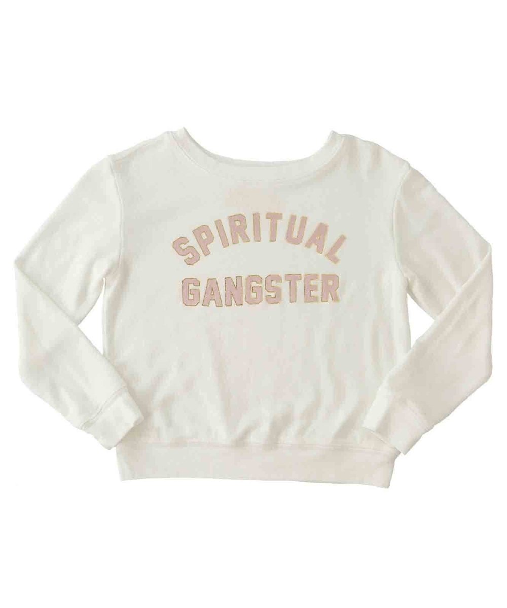 kids varsity savasana sweatshirt - miamidrugpossession