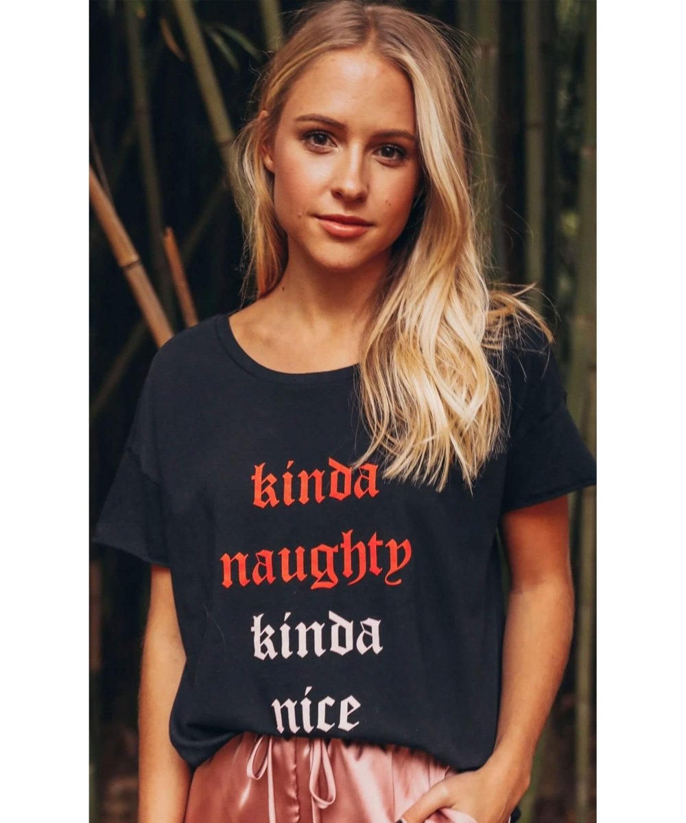 Kinda Naughty Kinda Nice Rocker Tee - clearpathherbicide