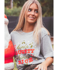 Kinda Naughty Kinda Nice Tee - miamidrugpossession