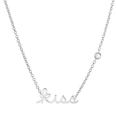 Kiss Diamond Necklace - miamidrugpossession