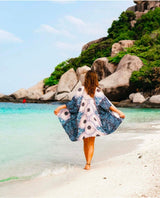 Koh Samui Mandala Kimono Cover Up - PINK ARROWS