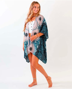 Koh Samui Mandala Kimono Cover Up - PINK ARROWS