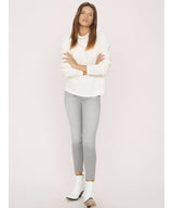 Kyla Mock Neck Pullover, Salt - miamidrugpossession