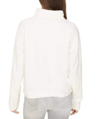 Kyla Mock Neck Pullover, Salt - PINK ARROWS