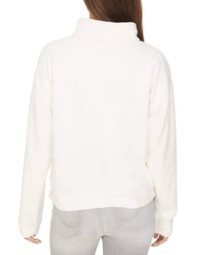 Kyla Mock Neck Pullover, Salt - clearpathherbicide