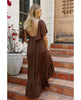 La La Maxi Dress Fondue Fudge - miamidrugpossession