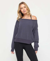 La Vida Off Shoulder Shadow Grey - miamidrugpossession