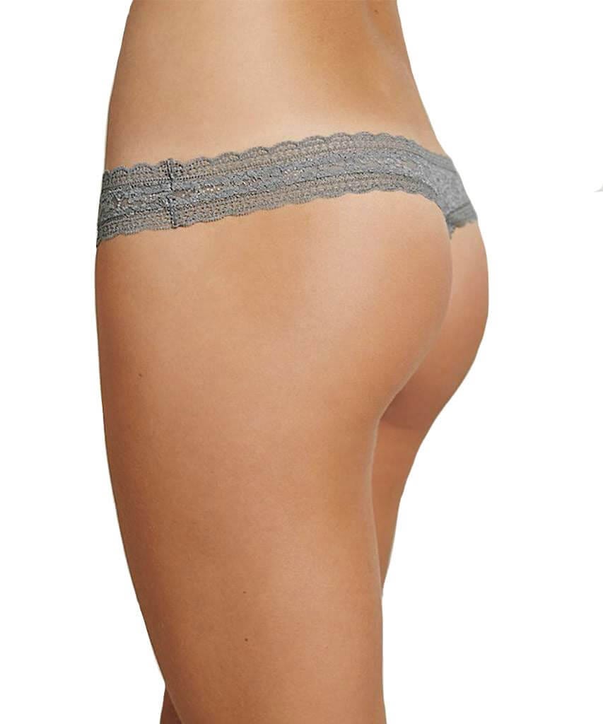 Lace Thong, Dark Grey - miamidrugpossession