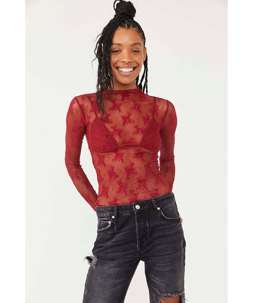 Lady Lux Layering Top Holly Berry - miamidrugpossession