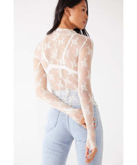 Lady Lux Layering Top Ivory - PINK ARROWS