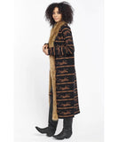 Langston Cardigan Cheetah Chains Knit w/Faux Fur - miamidrugpossession