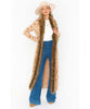 Langston Cardigan Warm Leopard Knit w/Faux Fur - miamidrugpossession