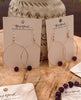 Large Bead Hoops Earrings Orchid Purple - clearpathherbicide