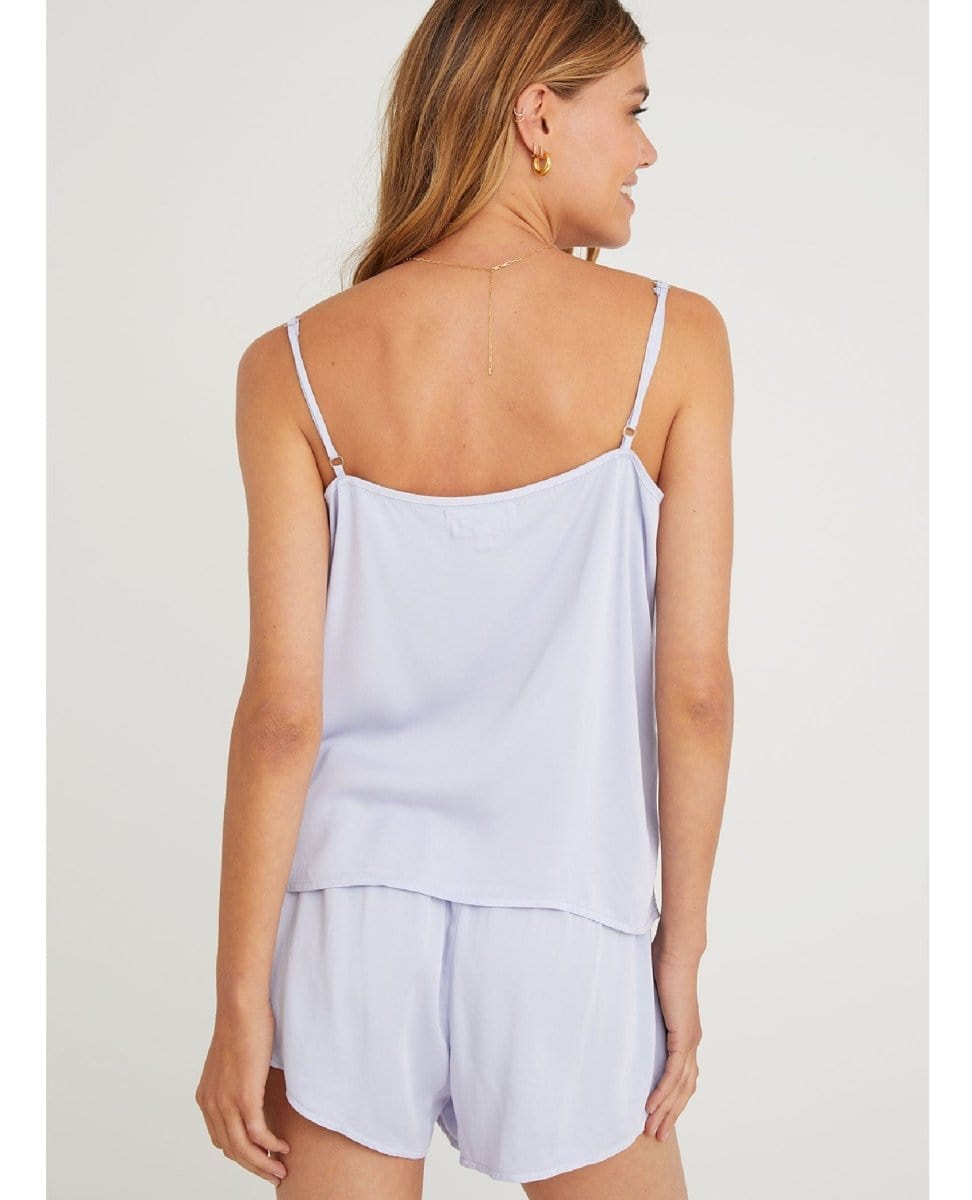 Lavender Frost Silk Camisole - PINK ARROWS