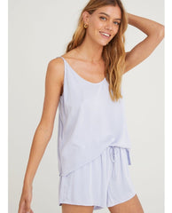 Lavender Frost Silk Camisole - PINK ARROWS