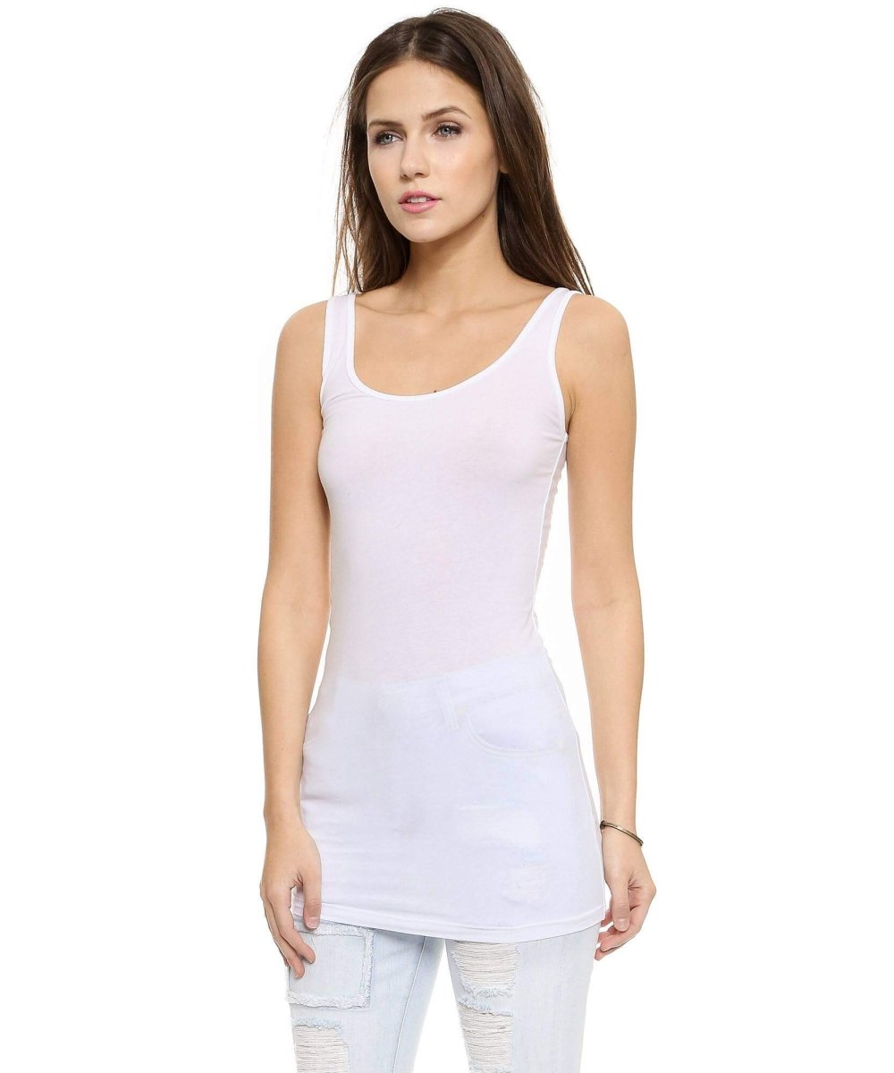 Layers Long White Tank - clearpathherbicide